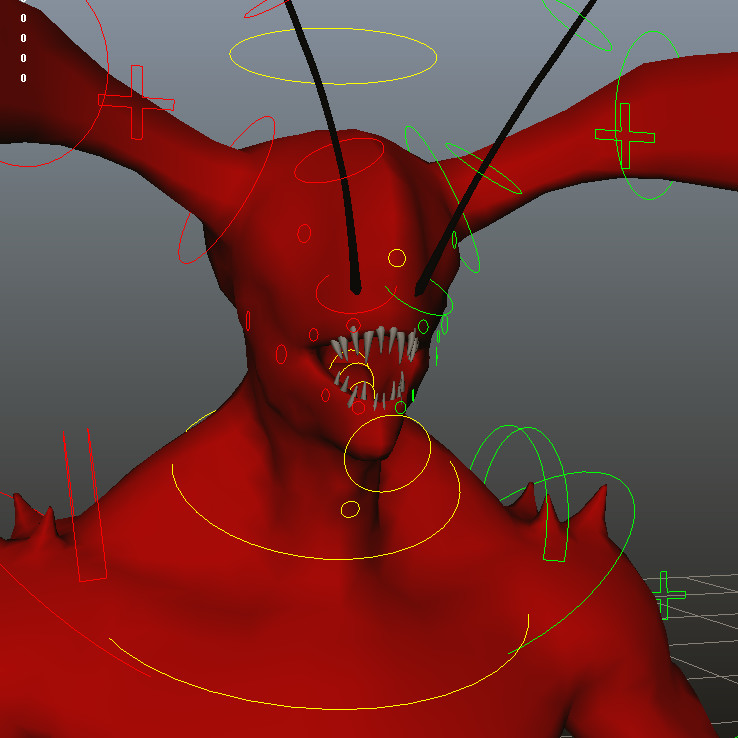 ArtStation - Demon (big guy) Maya Rig | Resources