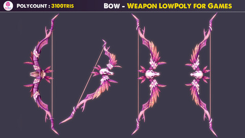 Bow - Weapon LowPoly for Games