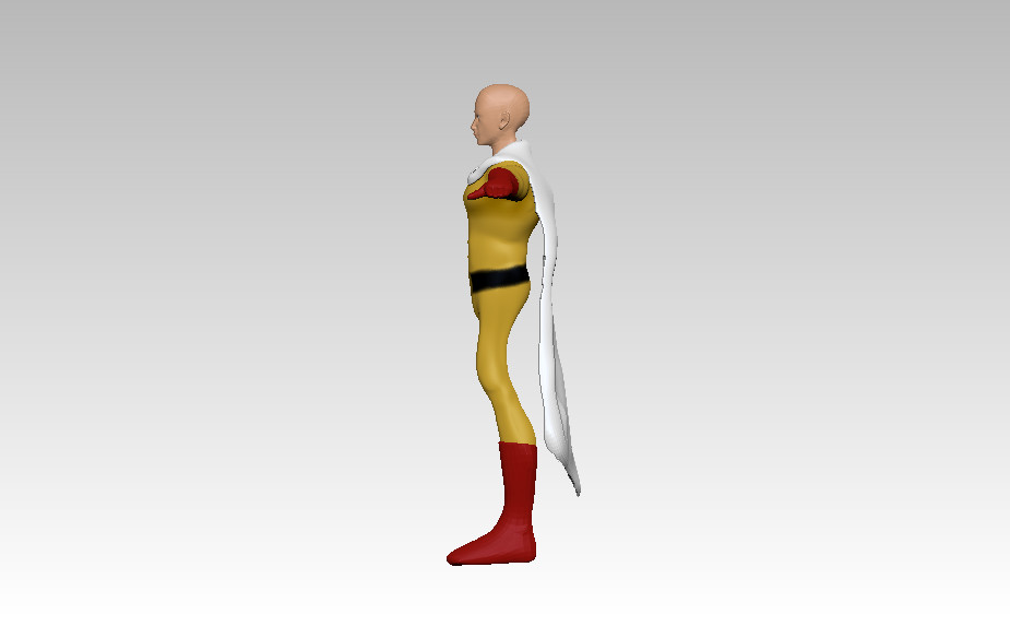 ArtStation - Saitama from One Punch Man - 3D Model (Custom Face from Client)