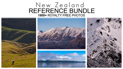 New Zealand Reference Bundle -  1900+ Royalty Free Photos