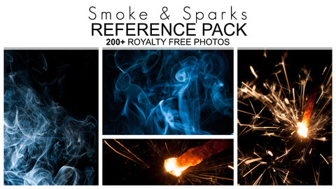 Reference Pack - Smoke & Sparks - 200+ Royalty Free Photos