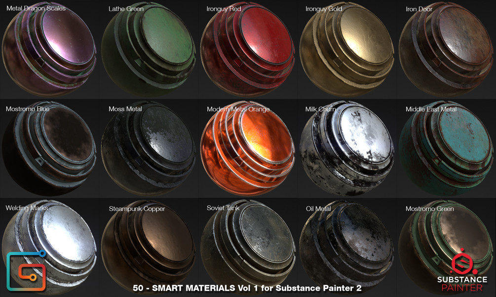 ArtStation - Substance Painter Smart Materials Vol. 1 | Game Assets