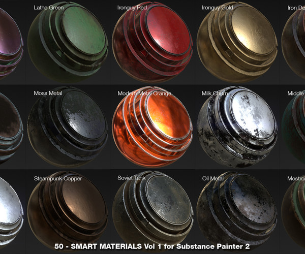 ArtStation Substance Painter Smart Materials Vol. 1 Game Assets