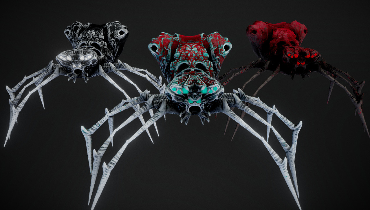 ArtStation Tall Spiders Pack Resources