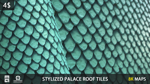 STYLIZED PALACE ROOF TILES MATERIAL- substance designer