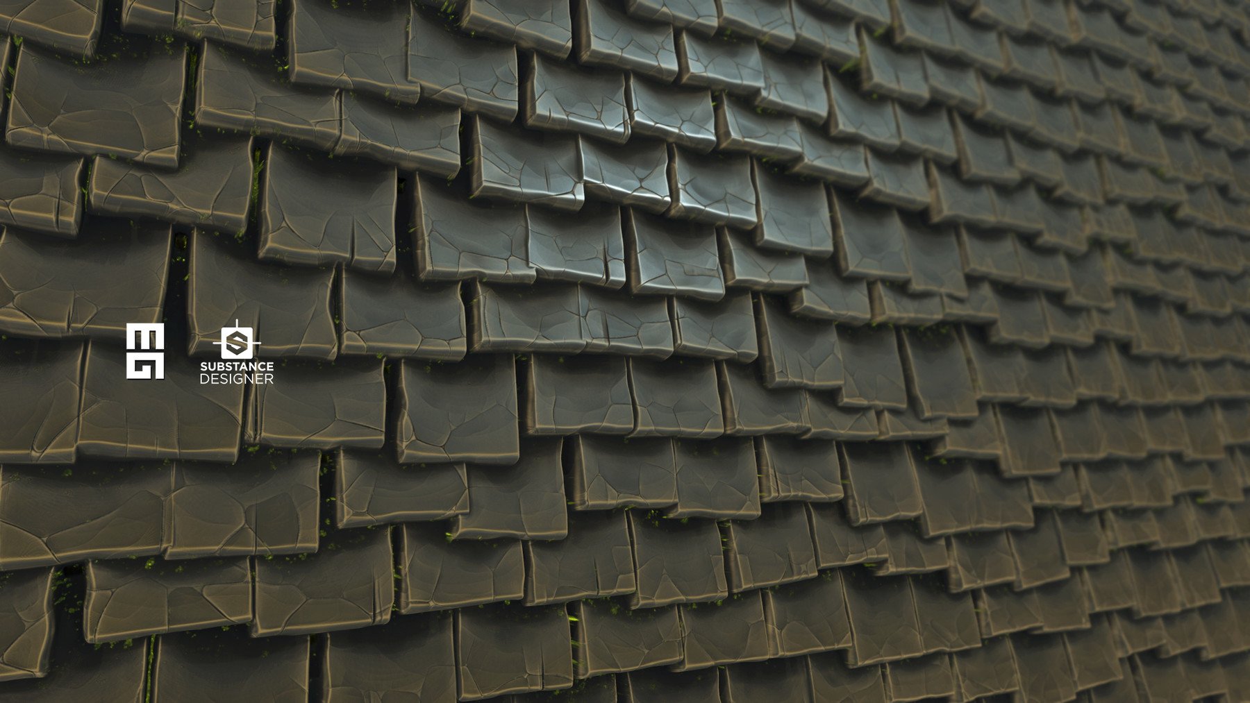 prompthunt: seamless tileable texture of old cracked terracotta roof  shingle, realistic, very detailed, beautiful, intricate details, sharp  focus, substance designer, substance render, substance painter, marmoset,  unreal engine, octane render