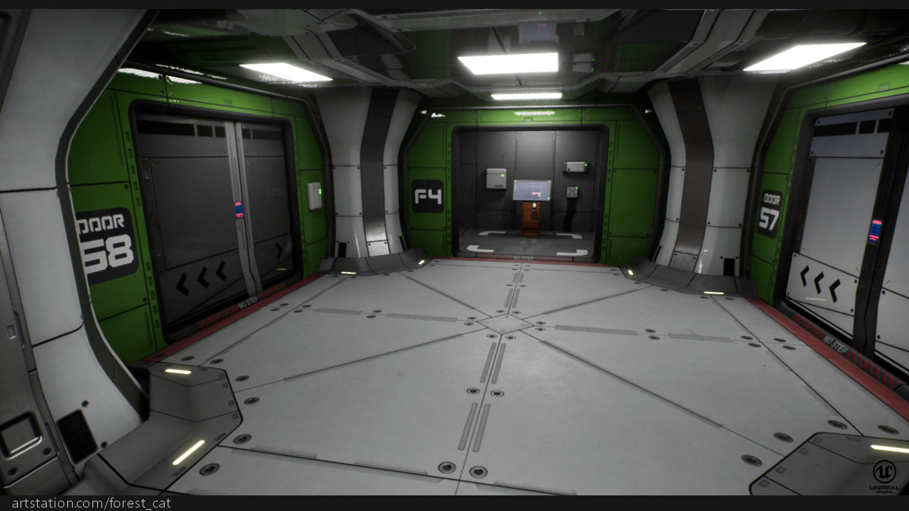 ArtStation - UE4 Modular Sci Fi Corridor B | Game Assets