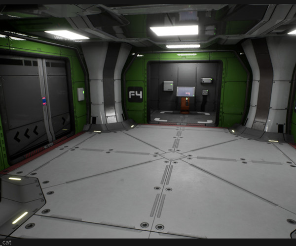 ArtStation - UE4 Modular Sci Fi Corridor B | Game Assets