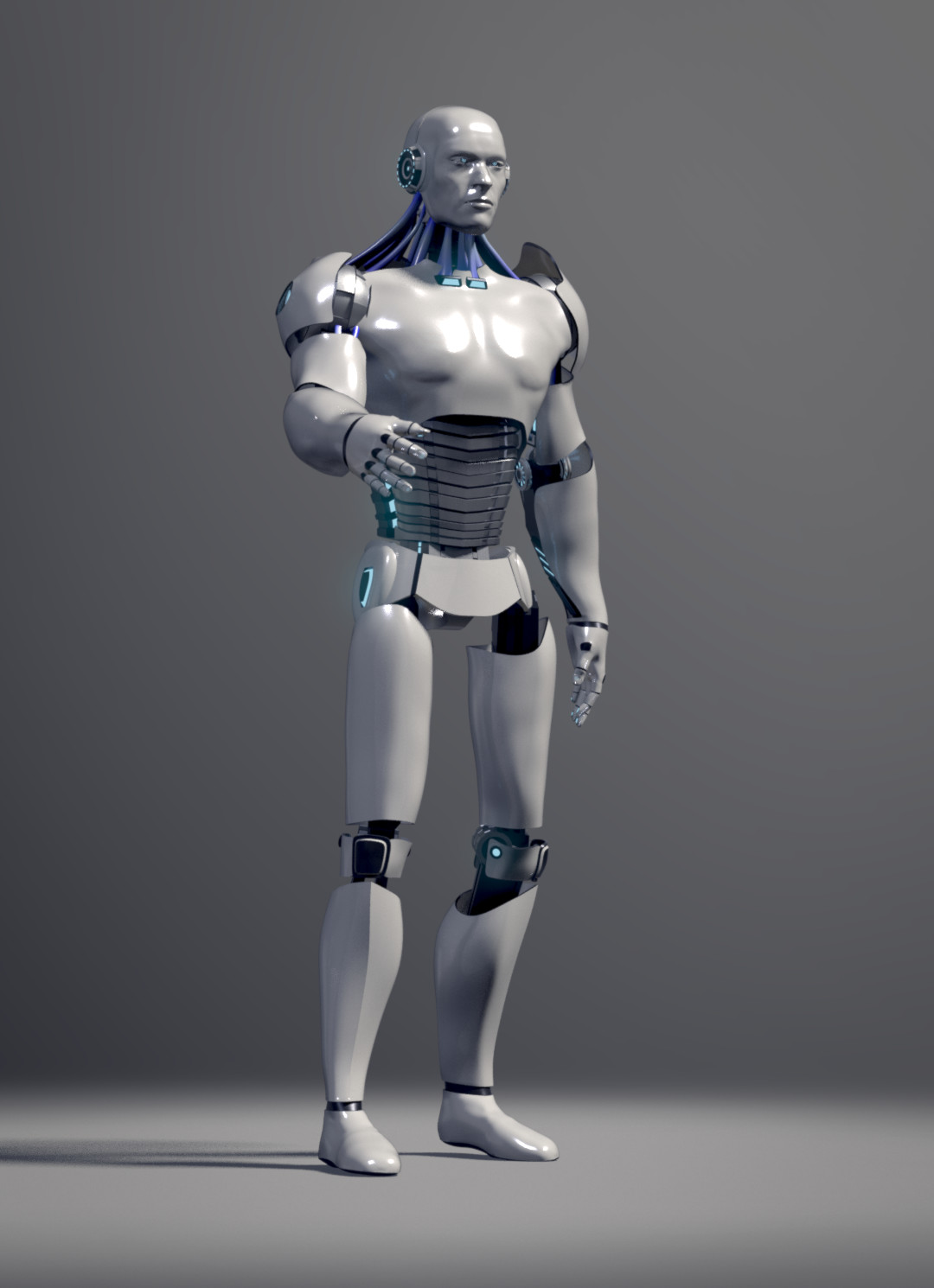 ArtStation - Male Android - 3D model | Resources