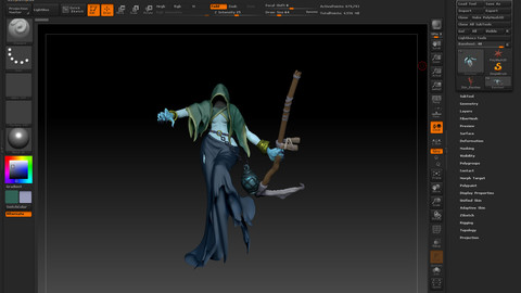 Banshee Z-brush model