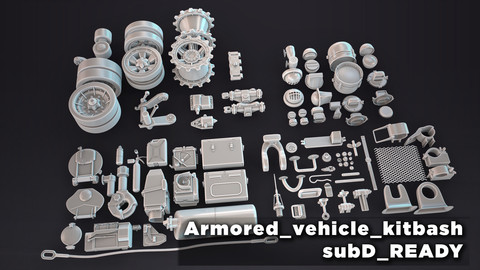 HQ_Armored_vehicle_kitbash_subD_ready