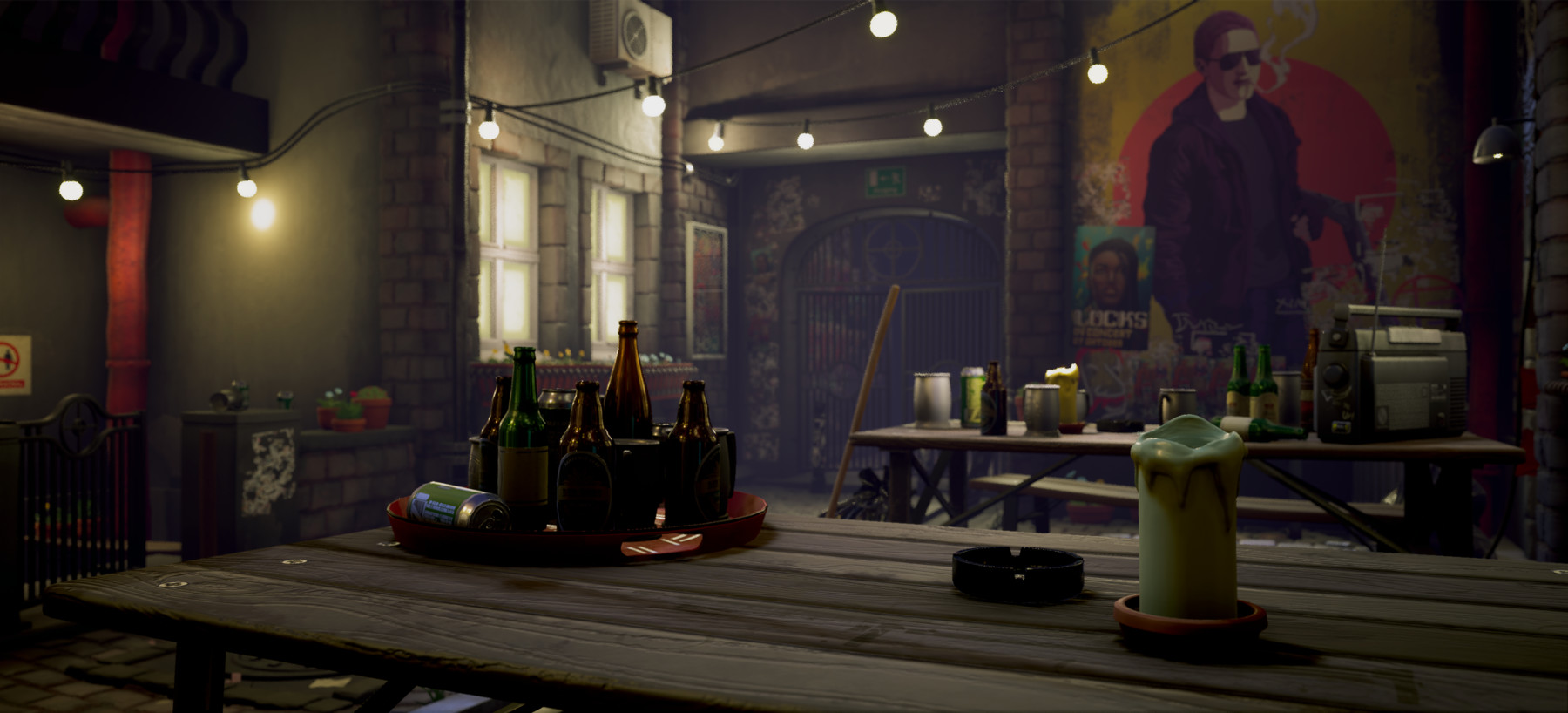 Artstation - Alleyway Cafe Asset Pack 