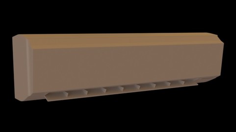 Air Conditioner-AC Low-poly 3D model