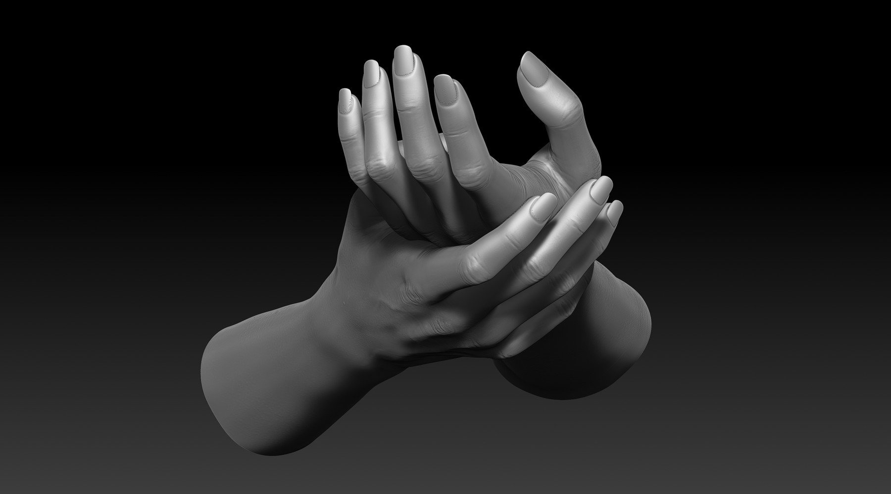 ArtStation 3D Printable Female Hands 20 Poses Pack Resources   File 