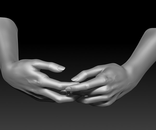 Artstation 3d Printable Female Hands 20 Poses Pack Resources