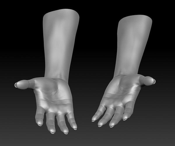 Artstation 3d Printable Female Hands 20 Poses Pack Resources