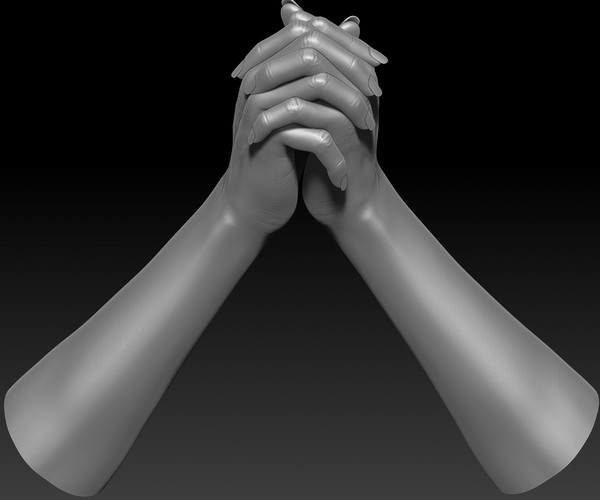 Artstation 3d Printable Female Hands 20 Poses Pack Resources