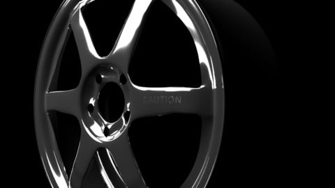 Low-poly car rims - Volk inspired, different looks