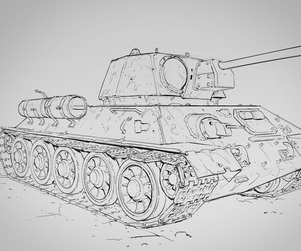 How To Draw Tank - How to Draw Step by Step