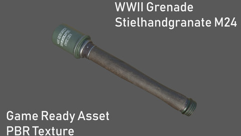 WWII Grenade Stielhandgranate M24