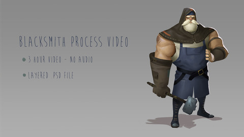 Blacksmith Character Concept Process Video