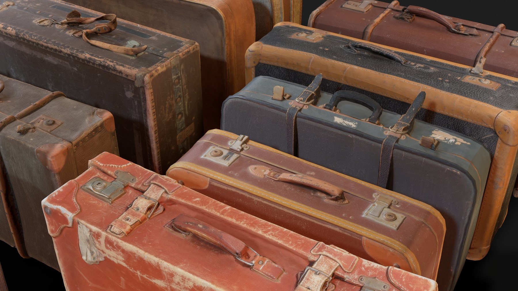 Vintage suitcase, artists supplies suitcase, portable art studio.