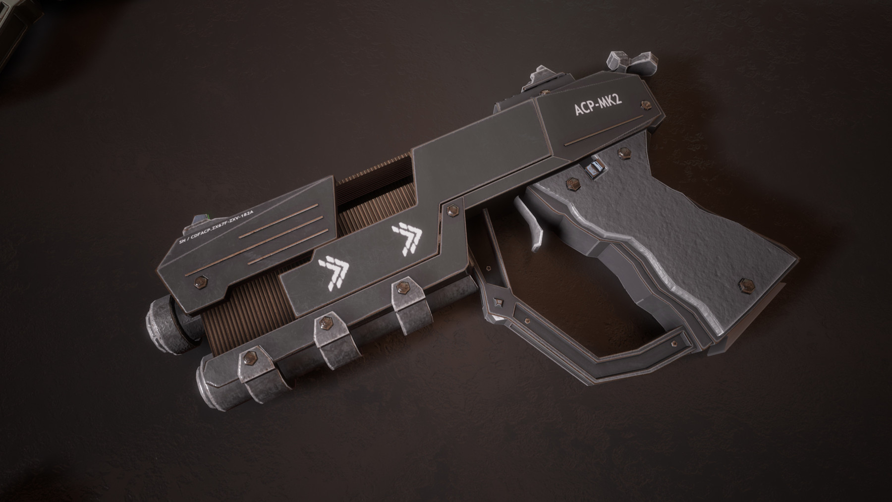 ArtStation - Sci-fi Futuristic Combat Pistol  Game Assets