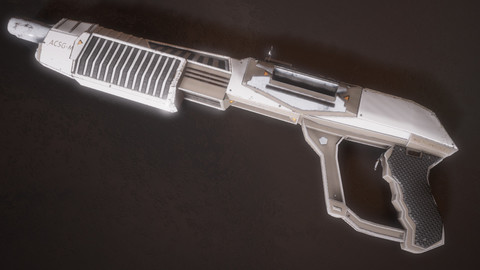 Sci-fi Futuristic Combat Shotgun