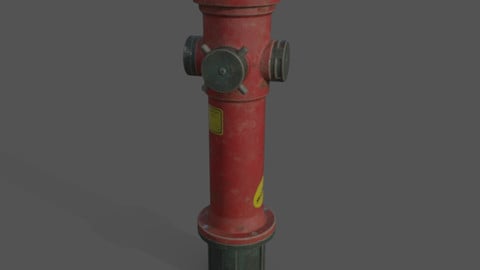 Fire Hydrant Low poly
