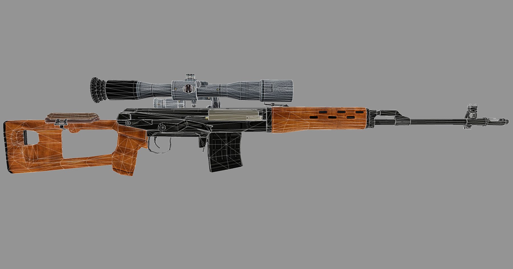 ArtStation - SVD Dragunov Sniper Rifle | Game Assets