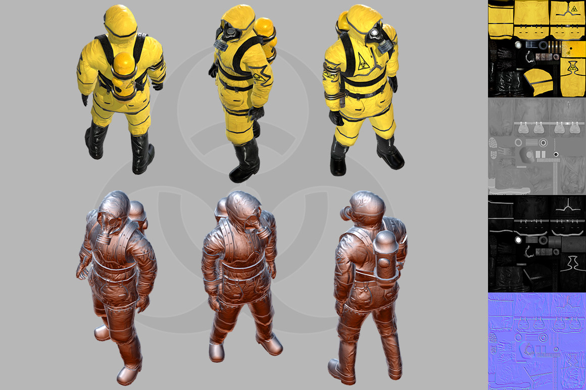 ArtStation - Hazmat suit Level A v1.0