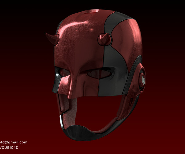 ArtStation - Helmet of armor of the daredevil CONCEPT | Game Assets