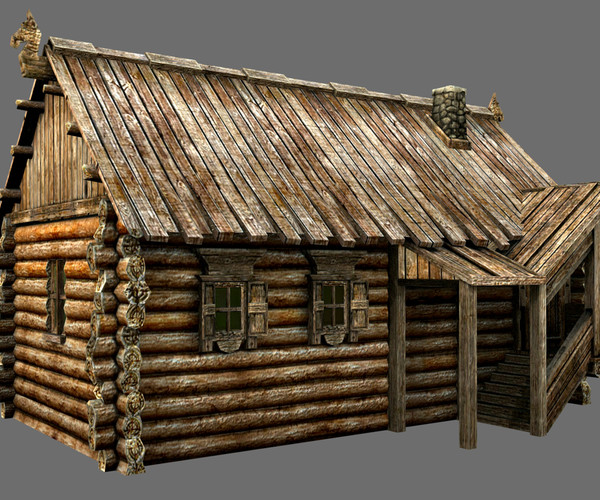 Artstation - Wooden Village House 