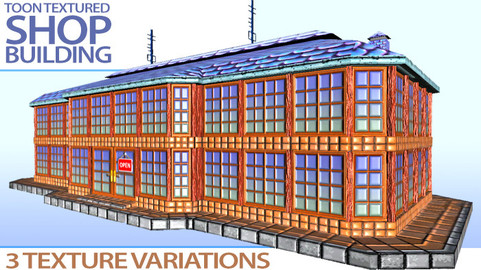 Toon Textured Shop Building