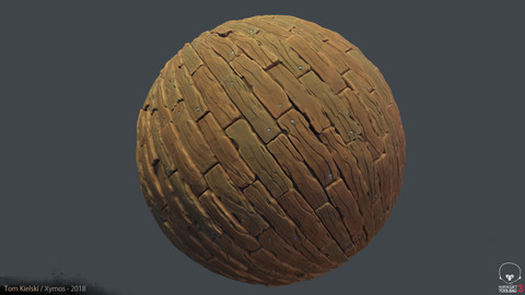 Stylized Wood Planks Material