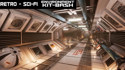 Retro Sci-fi Environment Kitbash