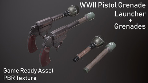 WWII Granade Launcher + Grenades