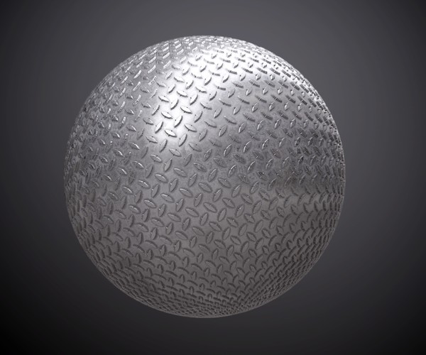 ArtStation - Metal Diamond Plate Aluminum Dirt Seamless PBR Texture ...