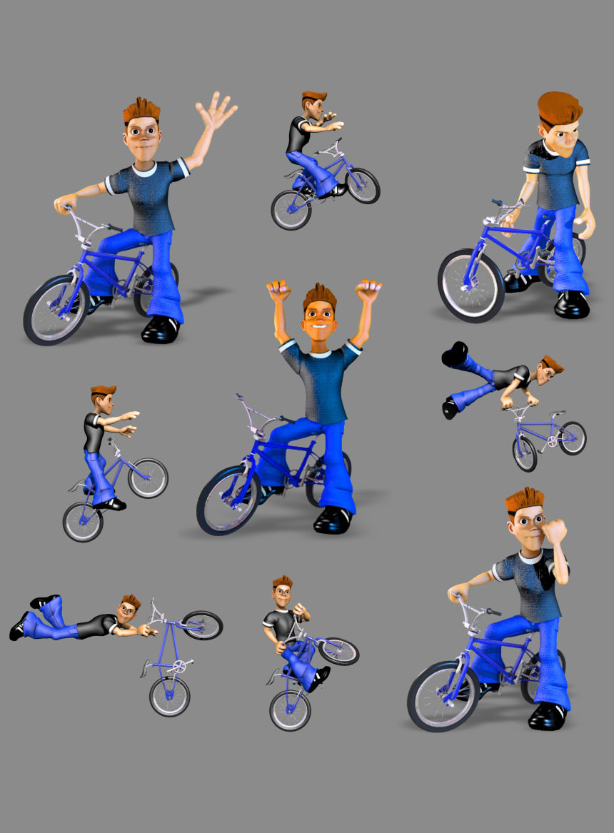 ArtStation 2D BMX RIDER Game Assets