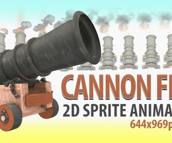 ArtStation CANNON FIRE Game Assets