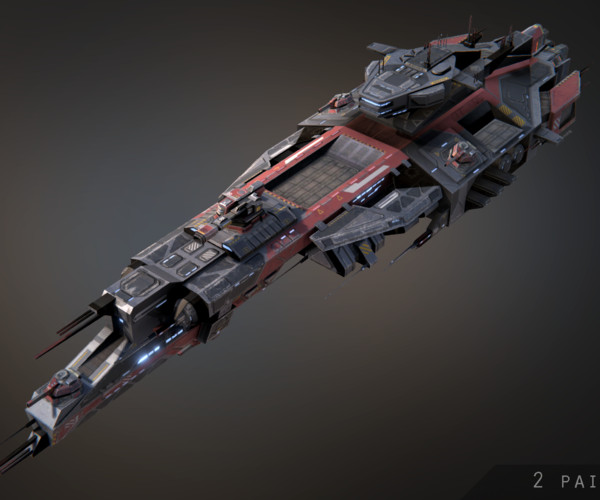 ArtStation - Spaceship Collection Low-poly 3D model | Game Assets