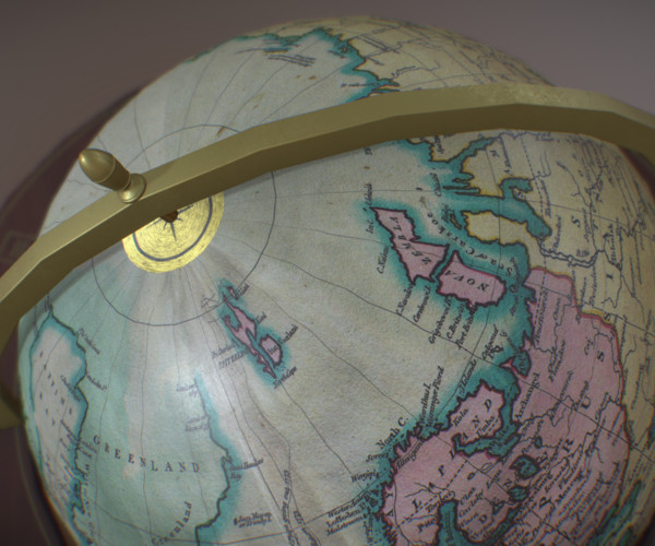ArtStation Antique Nautical Globe Resources
