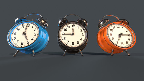 Alarm Clock Bedroom Clutter (PBR Game Ready)