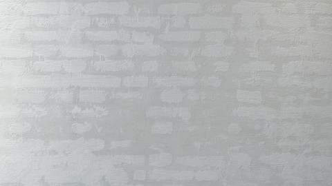 Plastered brick wall