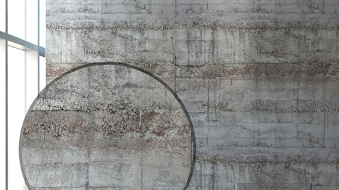 Concrete with formwork tracks 2