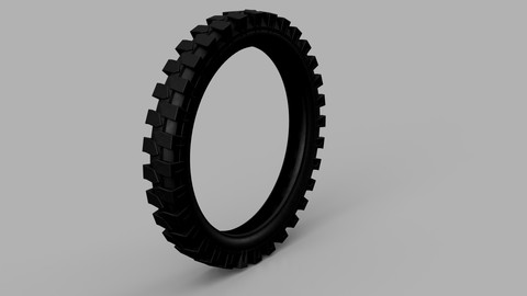 Offroad Bike Tire 3D Model