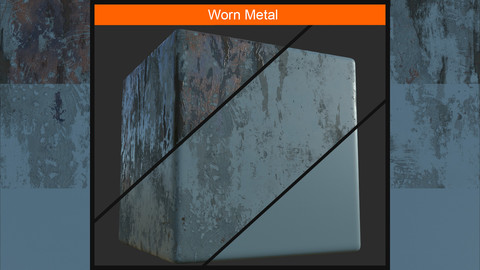 Substance Material: Worn Metal