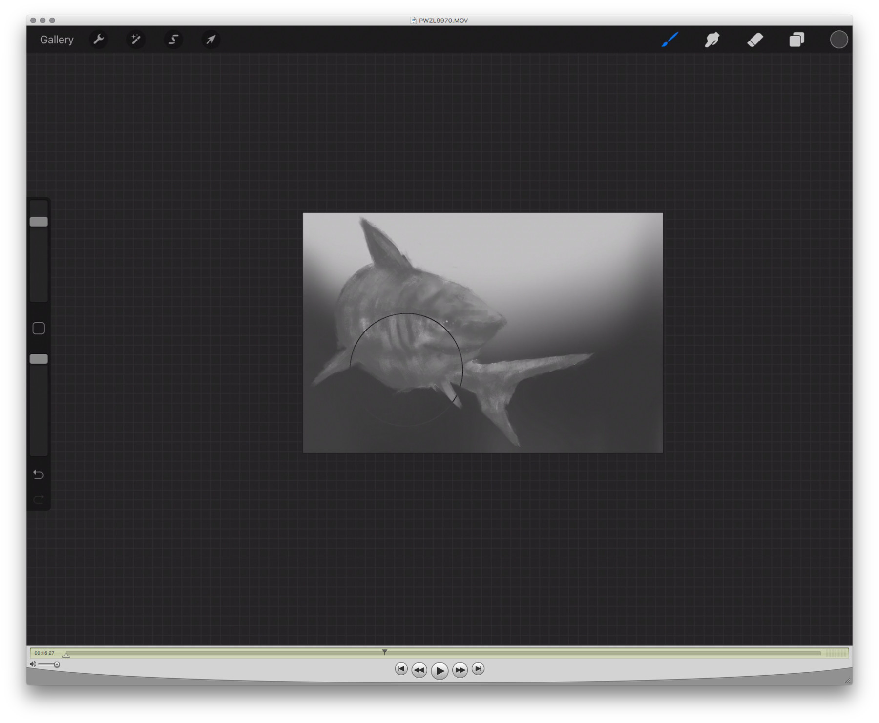 ArtStation - Shark painting in procreate - Full video process + full ...