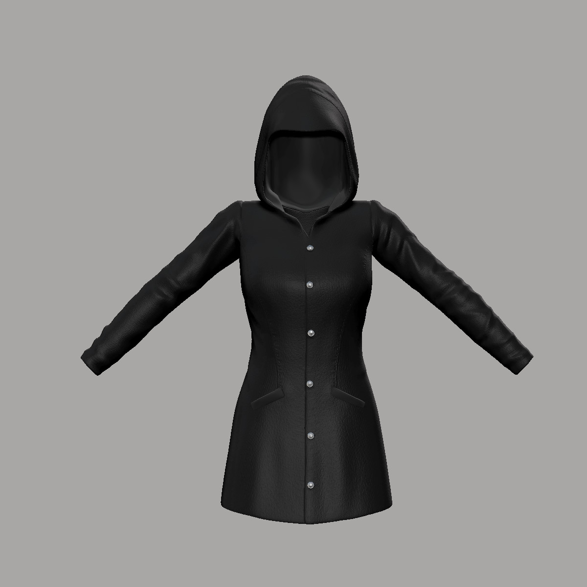 ArtStation - Hooded Coat | Game Assets