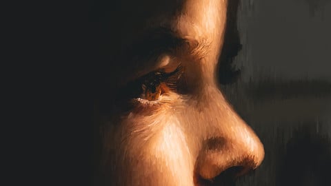 Portrait digital painting image